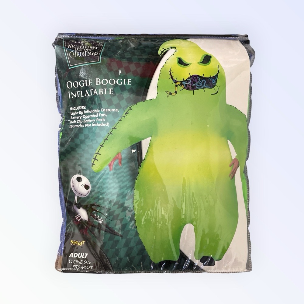 Disney Nightmare Before Christmas Oogie Boogie ADULT Inflatable LightUp Costume